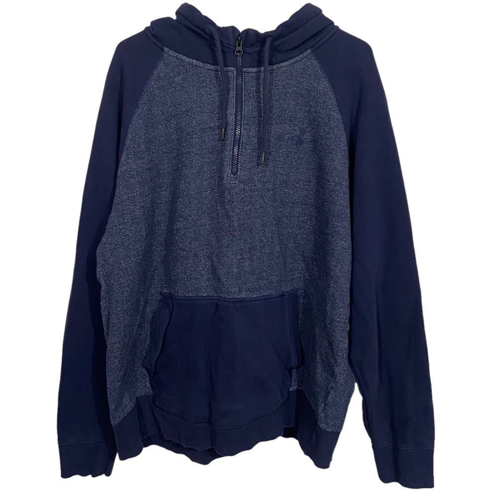 Under Armour Navy Blue Pullover Activewear Hoodie